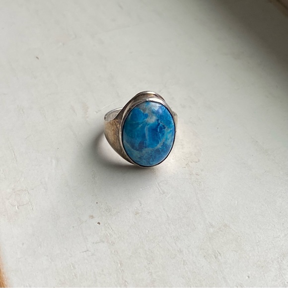 Sterling and stone ring - Picture 13 of 15